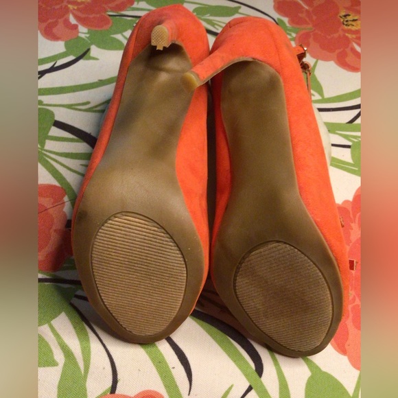 JUSTFAB coral red high heels.❤️❤️6X $15.00 - Picture 4 of 13